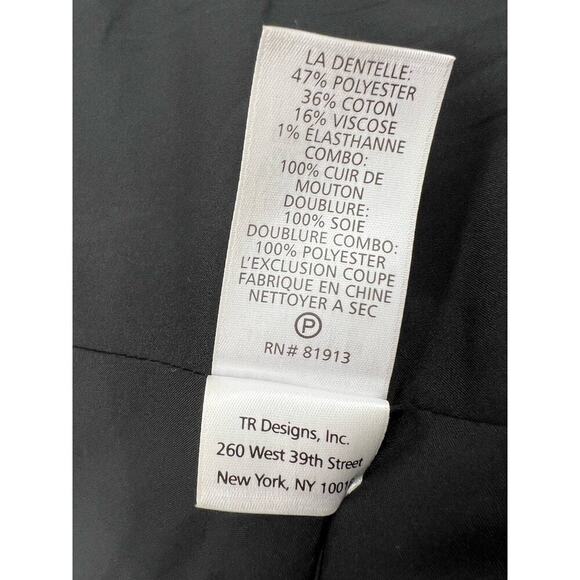 Tracy Reese Anthropologie Motto Zip Tweed Leather Trim Red Black Jacket Blazer 2 - Picture 14 of 16